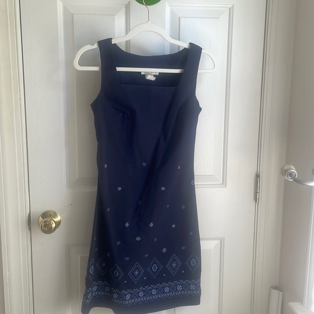 Rampage beaded navy dress